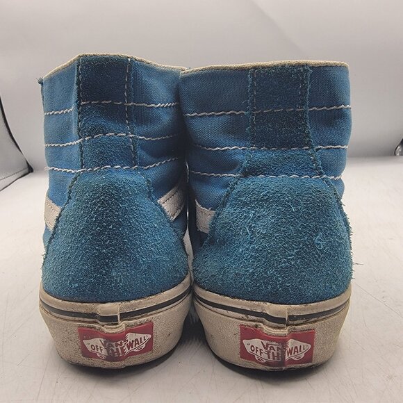 Vans Sk8 Hi Womens 7.5 Blue High Top Sneaker Shoes Casual Skateboarding Comfort - Picture 5 of 13